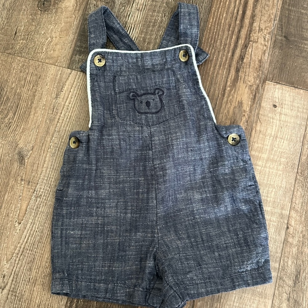 Tommy Bahama Baby Infant Boys Overall Short Romper Sz 3-6 months